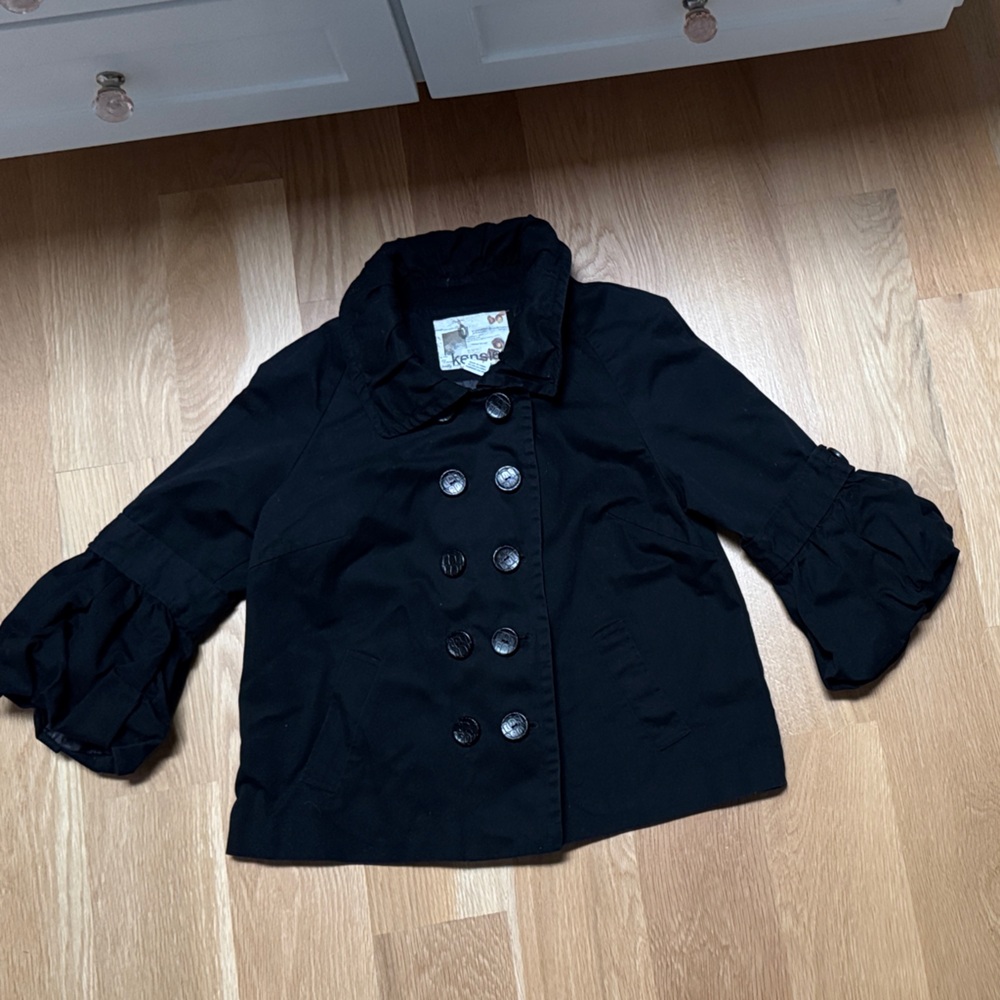 Kensie Black Women Pea Coat